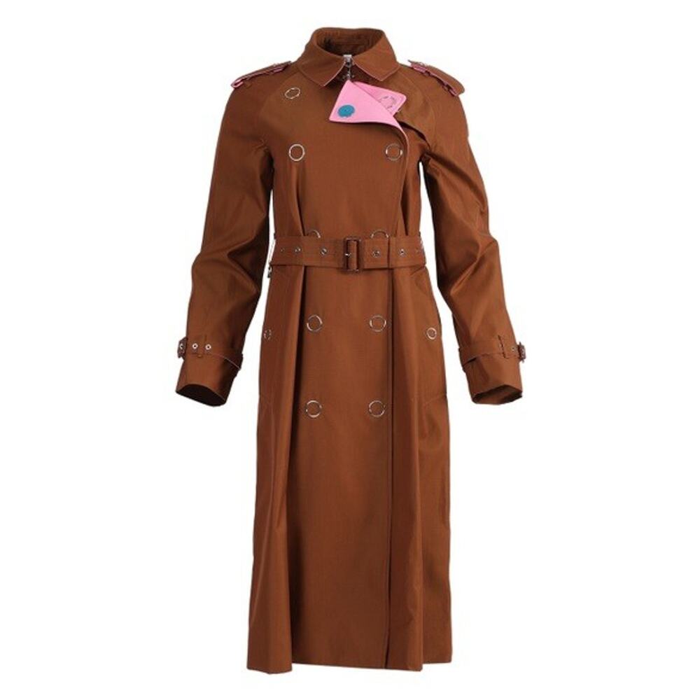 NWT Burberry Wharfbridge Size US 6 Chestnut Brown Gabardine Trench Coat $2,550 - Picture 3 of 15